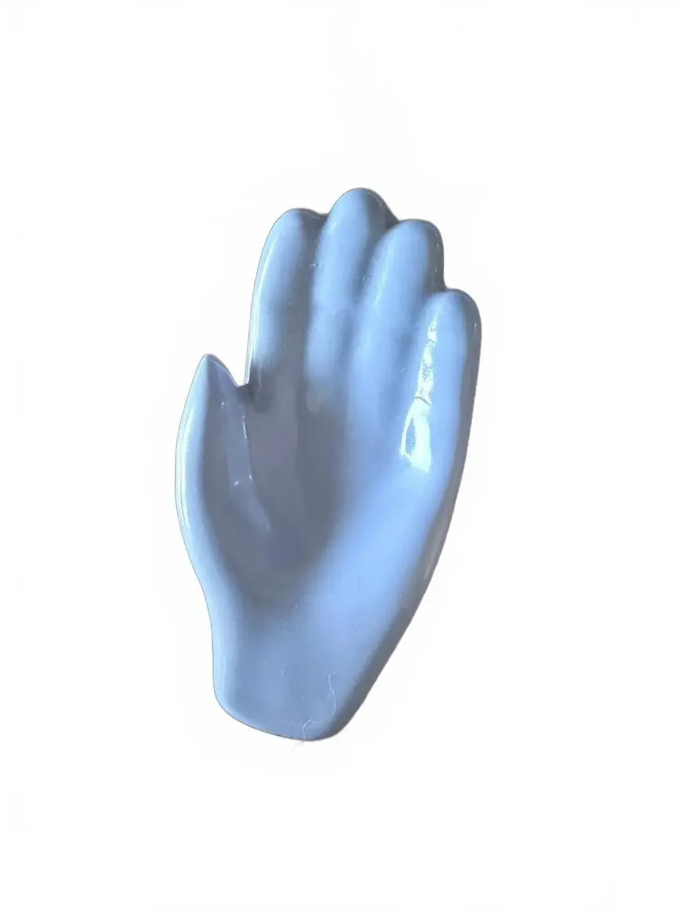 Styson China Blue Open Hand Dish for Tea Bag, Spoon Rest,